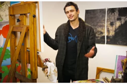 James Franco pittore per beneficenza